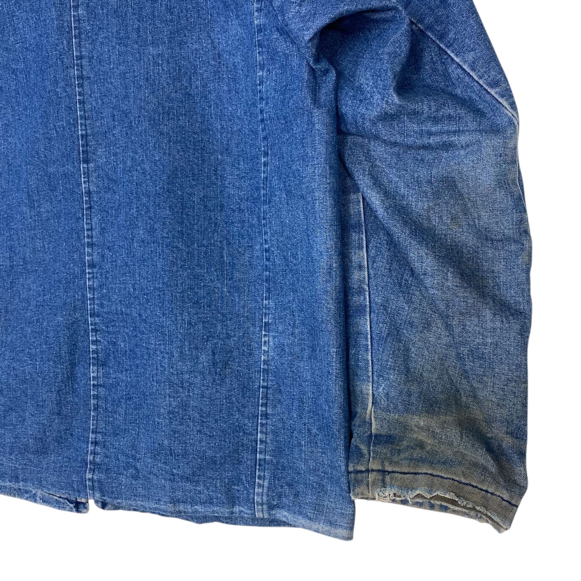 Vintage RARE💥60s USA UNKNOWN WORKER BLANKET DENIM JACKET Size US M / EU 48-50 / 2 - 12 Thumbnail