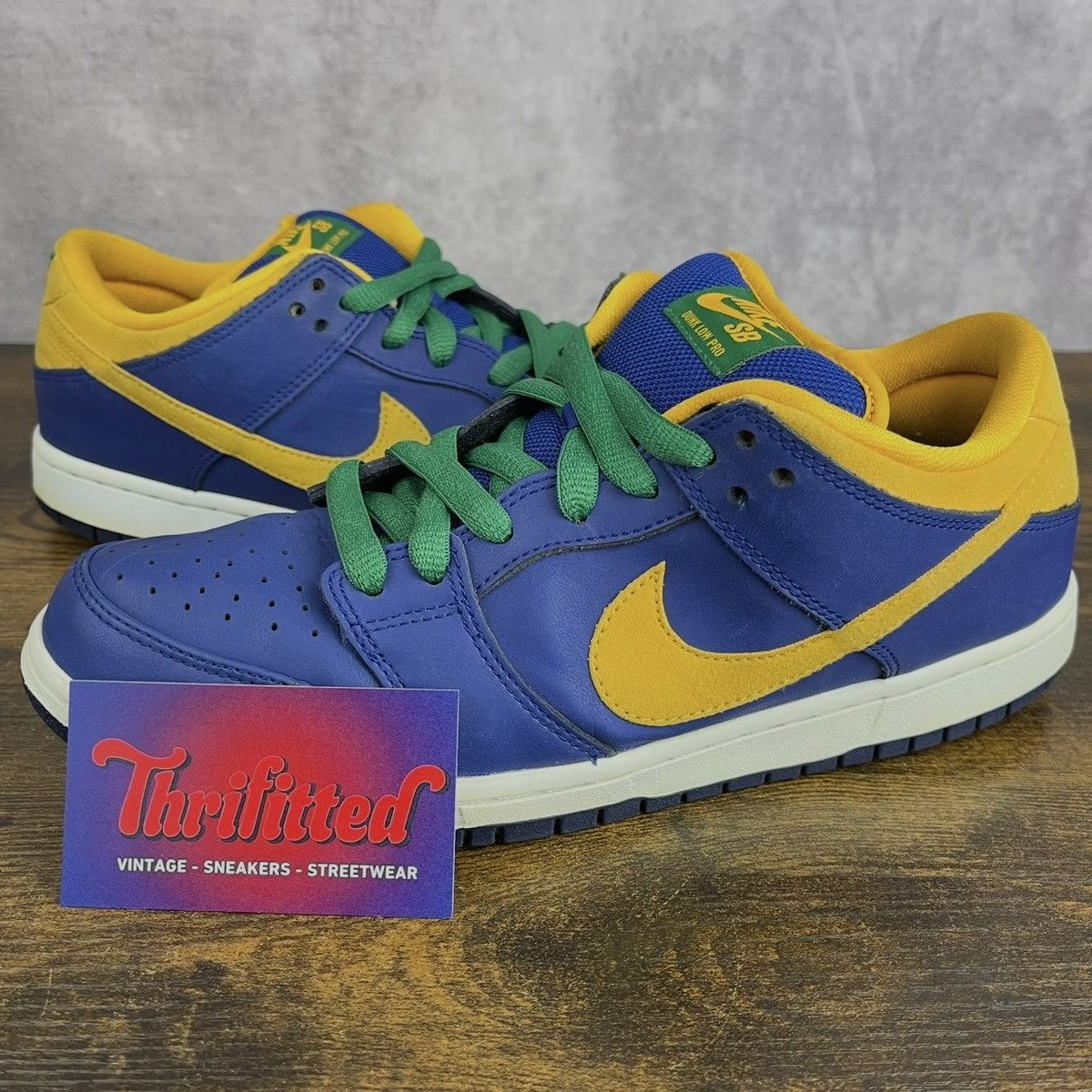 Nike SB Nike Dunk Low Pro SB Royal Blue Midas Gold 304292-473 Shoes Size US 9.5 / EU 42-43 - 1 Thumbnail
