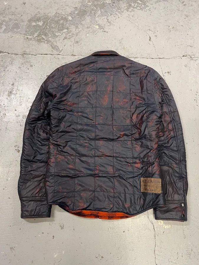 Dolce & Gabbana 2010s Dolce & Gabbana Reversible Orange & Black Tartan Jacket Size US M / EU 48-50 / 2 - 11 Thumbnail