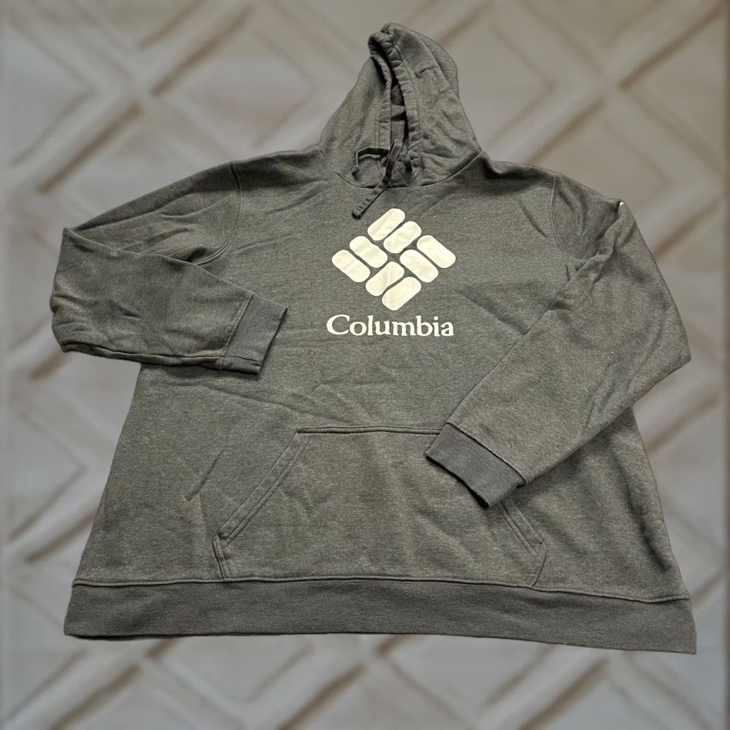 Vintage Columbia Womens 2XL Gray Fleece Pullover Hoodie Sweatshirt Jacket Casual Size XXL / US 16-18 / IT 52-54 - 1 Thumbnail