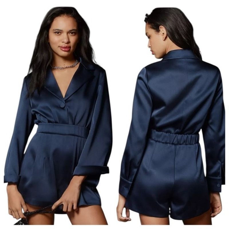 Anthropologie NEW Anthropologie Mare Mare V-Neck Blazer Romper Playsuit L Size 34" / US 12 / IT 48 - 1 Thumbnail