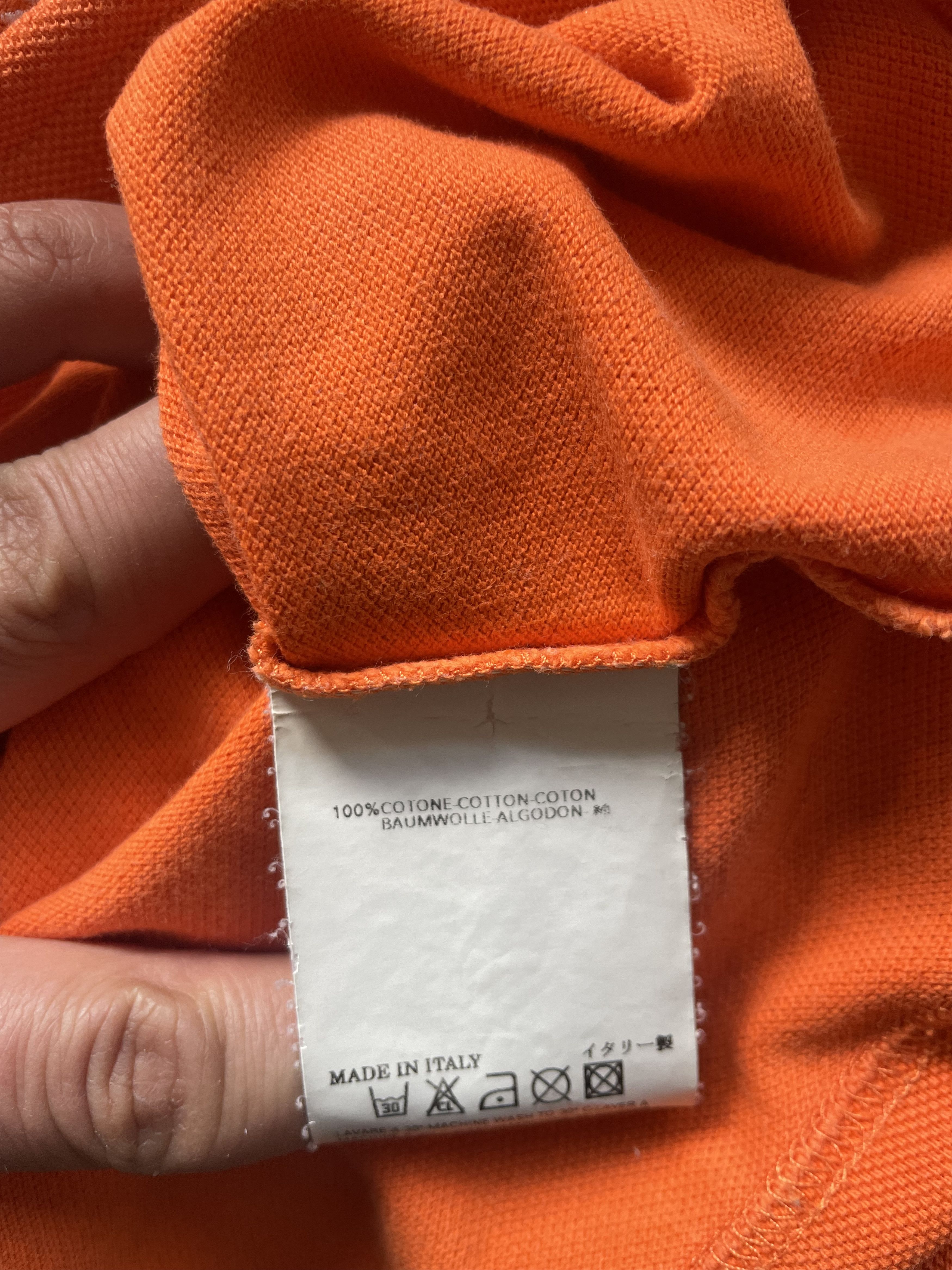 Dsquared2 SS05 Graffiti Logo Polo Orange Size US L / EU 52-54 / 3 - 14 Thumbnail