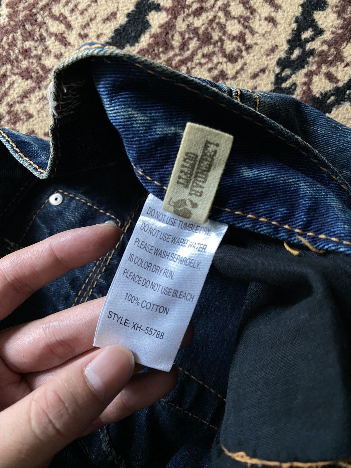 If Six Was Nine Mudwash Distressed Japanese Denim Size US 31 - 14 Thumbnail