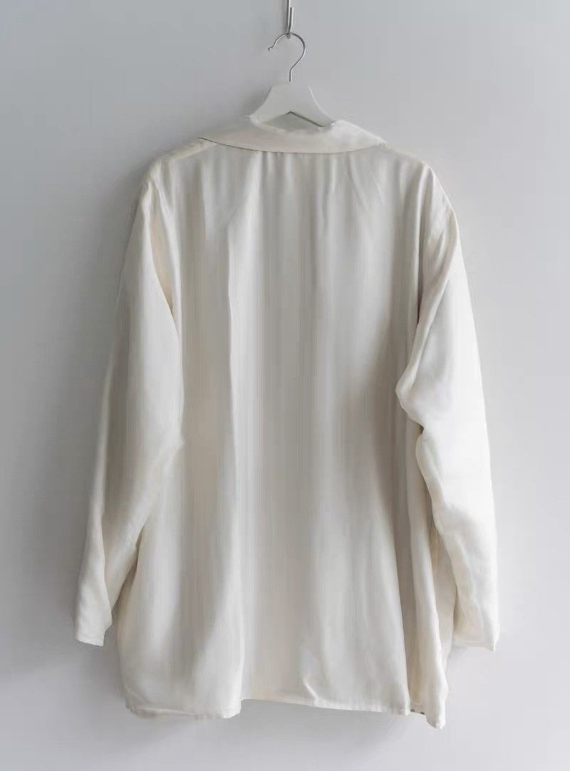 Yohji Yamamoto Yohji Yamamoto 98SS Striped Reversible Silk Jacket Size US M / EU 48-50 / 2 - 2 Thumbnail