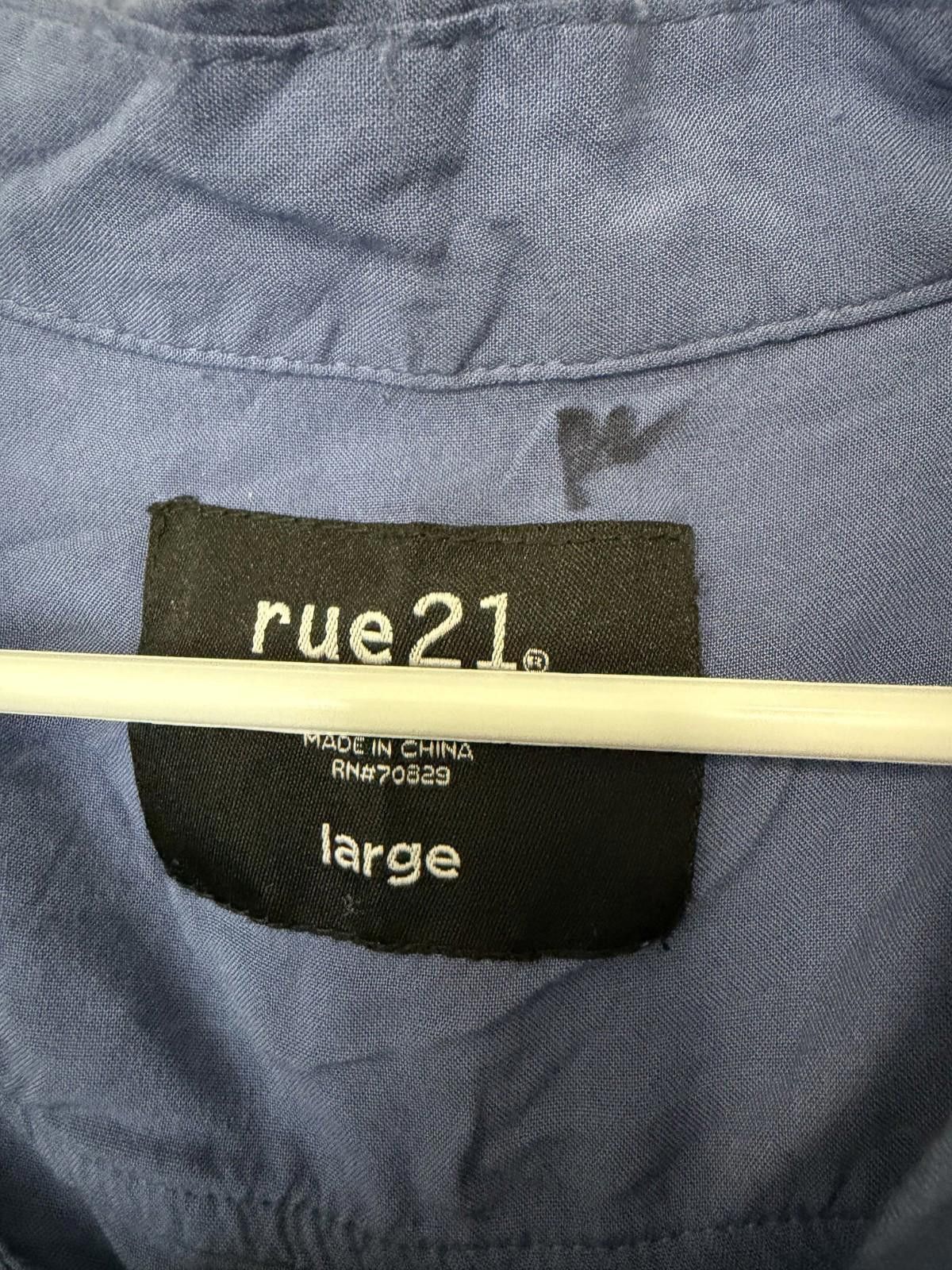 rue21 Rue21 Blue Button Down Casual Shirt Mens L Size US L / EU 52-54 / 3 - 2 Thumbnail