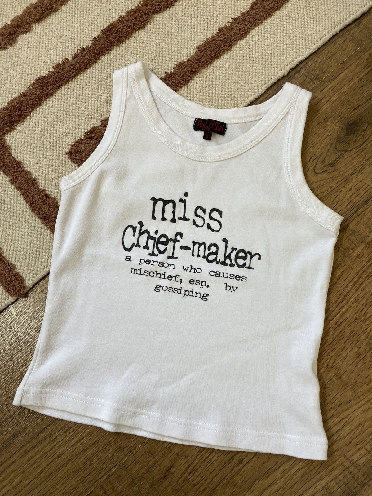 Vintage VINTAGE MISS CHIEF-MAKER HUMOR TANK TOP Size M / US 6-8 / IT 42-44 - 3 Thumbnail