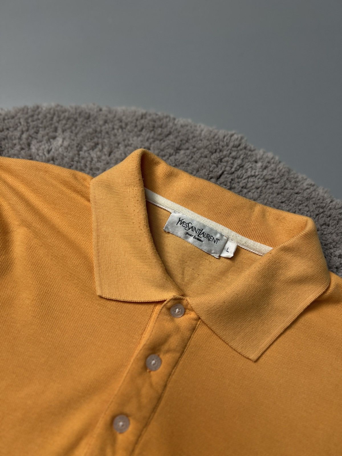 Vintage × Yves Saint Laurent YSL Yves Saint Laurent Cherry Polo T Shirt Tee Size US L / EU 52-54 / 3 - 3 Thumbnail