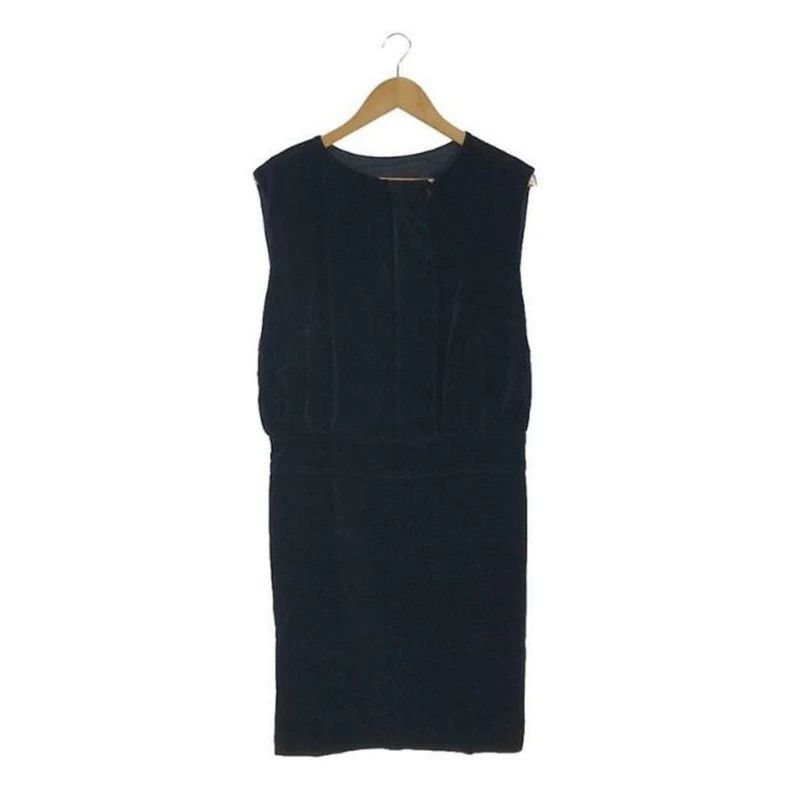 Dries Van Noten Dries Van Noten size:36 Black velvet sleeveless vest dress Size XS / US 0-2 / IT 36-38 - 3 Thumbnail