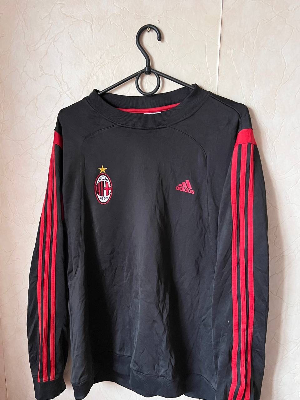 Adidas 06/07 Adidas FC Milan Soccer Sweatshirt Training Polyester Size US L / EU 52-54 / 3 - 2 Thumbnail