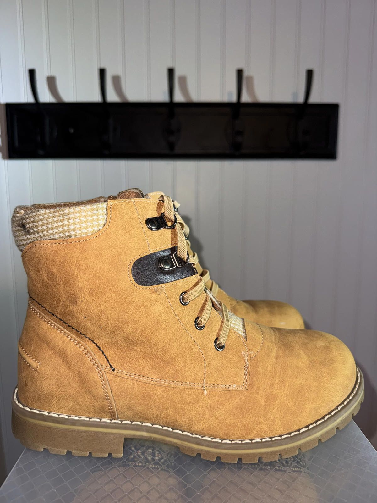 Mario Bruni Bruno Marc Tan Lace-Up Work Boots Size US 5 / EU 37 - 2 Thumbnail