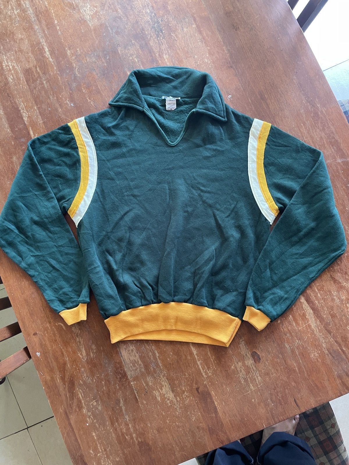 Vintage Vintage 60’s American Athletic Collared Sweatshirt Size M Size US M / EU 48-50 / 2 - 2 Thumbnail