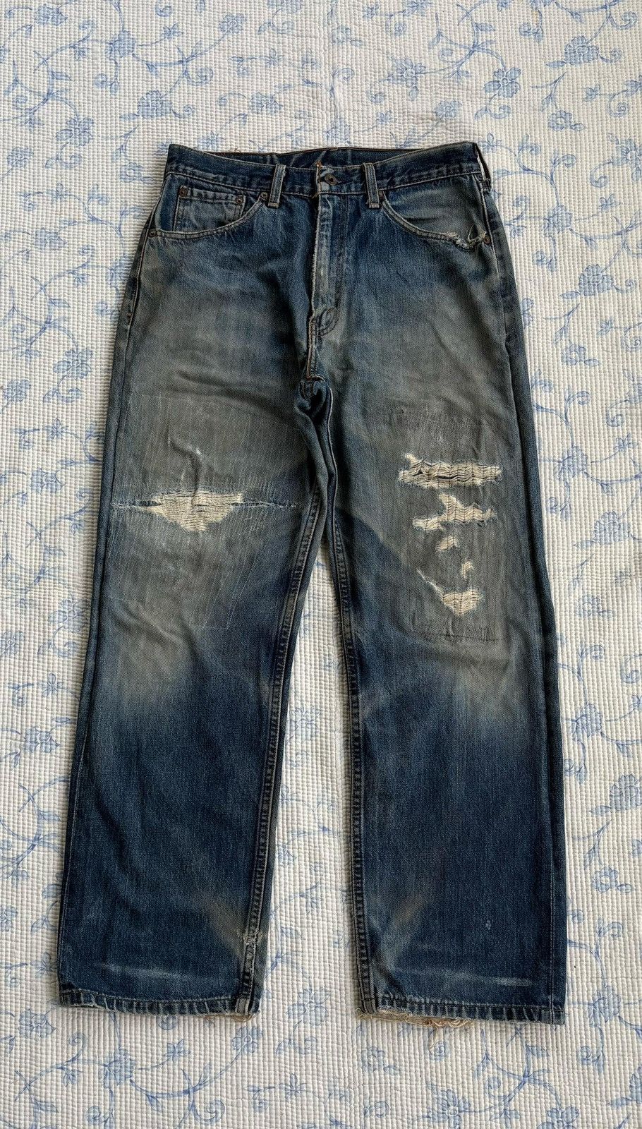 Levi's × Levi's Vintage Clothing × Vintage Vintage Levi's Distressed Denim Pant Size US 31 - 2 Thumbnail