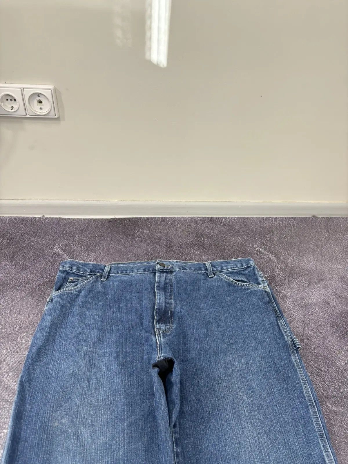 Dickies × Vintage Vintage Dickies Y2K American Faded Denim Hype Baggy Jeans Size US 42 / EU 58 - 10 Thumbnail