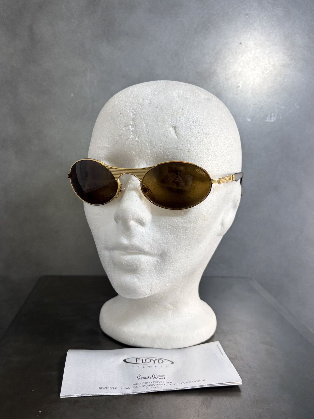 Vintage NOS 1990s Vintage Sunglasses Floyd Eyewear Metal Italy JPG Size ONE SIZE - 15 Thumbnail