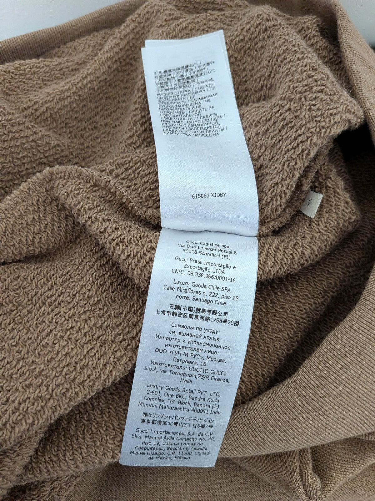 Gucci GUCCI X THE NORTH FACE COTTON HOODED SWEATSHIRT BROWN TNF Size US XL / EU 56 / 4 - 4 Thumbnail