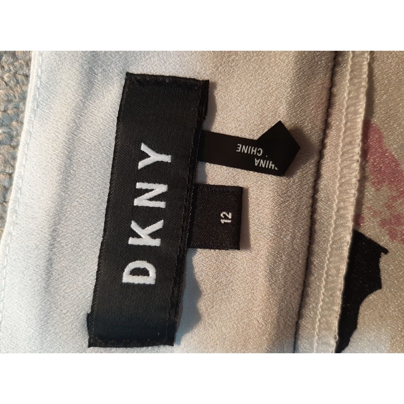 DKNY DKNY Womens Dress Sleeveless Crew Neck Knee Length Black Floral Polyester 12 Womens Sheath Dress Size 12 Regular Cotton Blend Pullover Size XL / US 12-14 / IT 48-50 - 4 Thumbnail