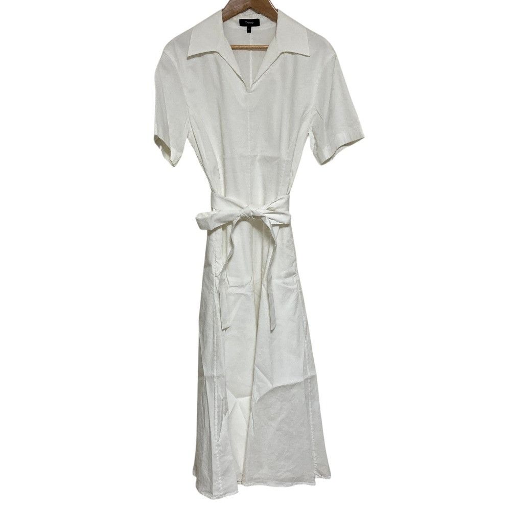 Theory Theory Theory GOOD CRUNCH W Linen Dress Textile Dresses DUTY FREE for USA Size ONE SIZE - 1 Thumbnail