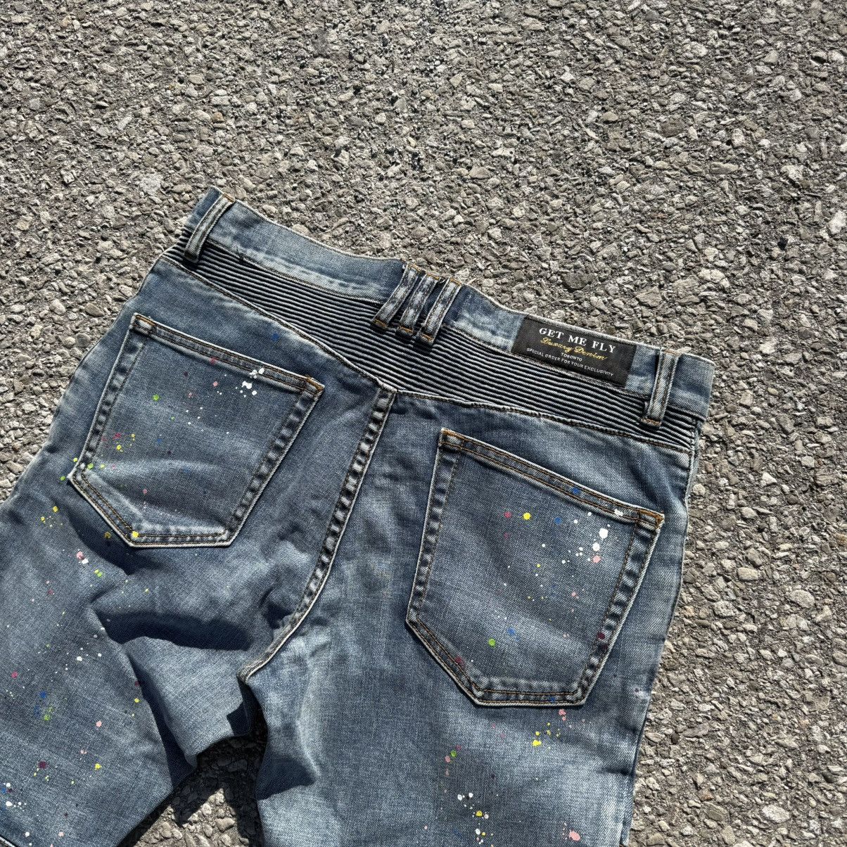 Other Get me Fly Slim Fit Painted Jeans Amiri Style Size US 32 / EU 48 - 8 Thumbnail