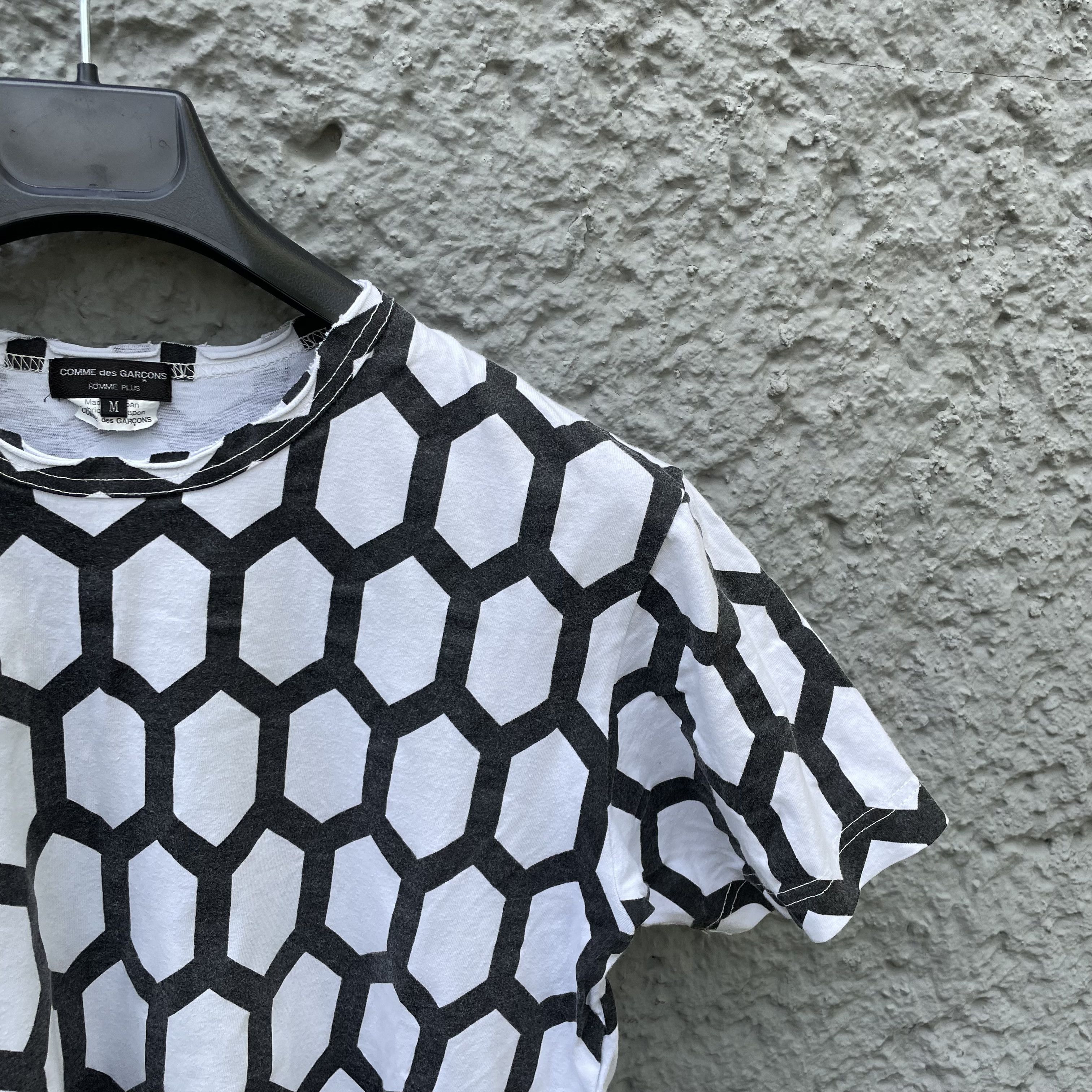 CDG Homme Plus Black and White T-Shirt Tee Top S/S15