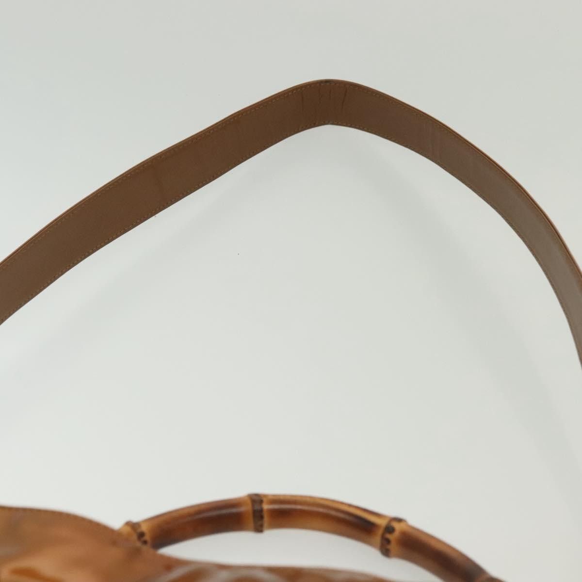 Gucci GUCCI Bamboo Hand Bag Patent Leather Gold 001 1705 001 1705 Size ONE SIZE - 8 Thumbnail