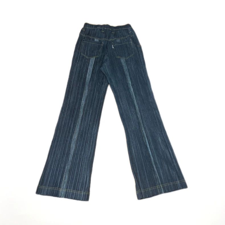 Issey Miyake Issey Miyake size:3 Black denim series wide-leg pants Size 22" - 2 Thumbnail