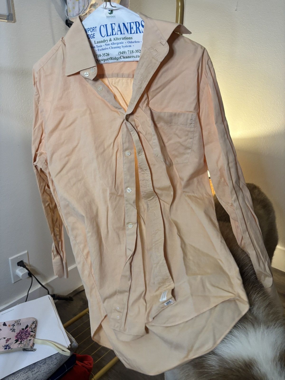 Vogue Peach Dress Shirt