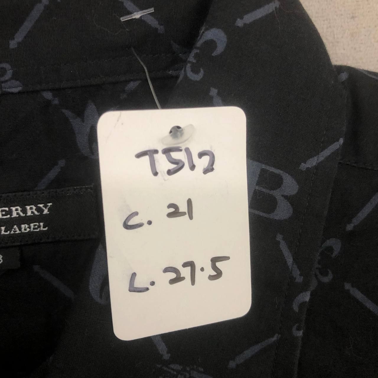 Black Label × Burberry T512 BURBERRY BLACK LABEL MONOGRAM FULLPRINT SHIRTS Size US M / EU 48-50 / 2 - 9 Thumbnail