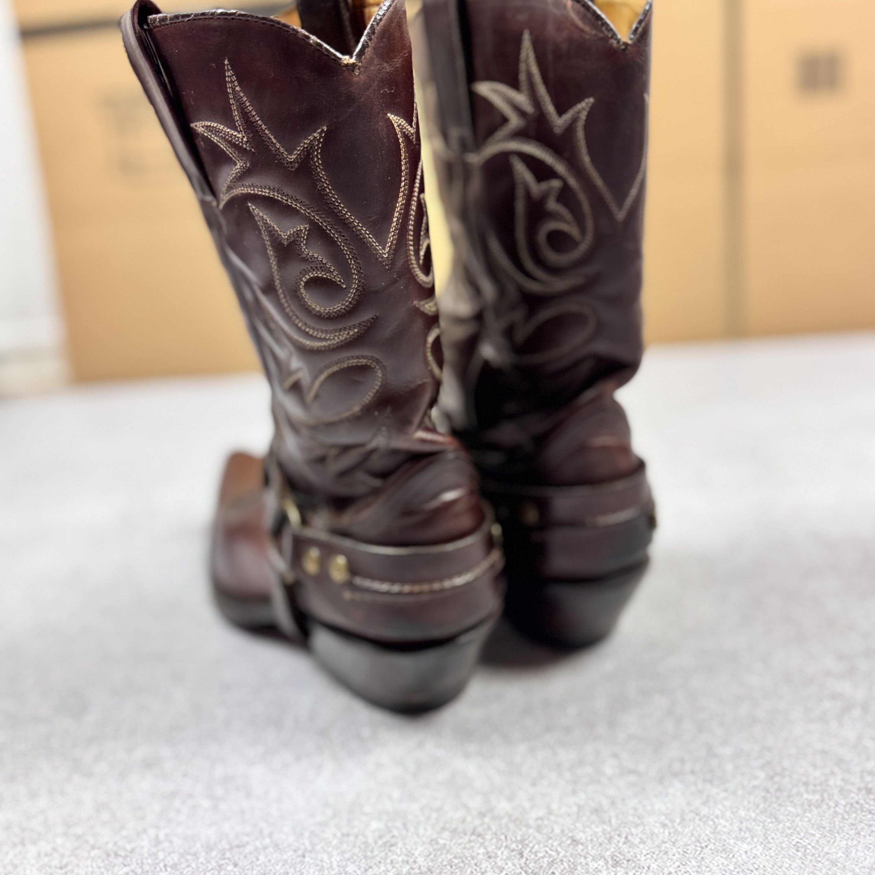 Sendra Sendra Biker Cowboy Western Leather Boots 4672 Size 41 26cm Size US 8 / EU 41 - 9 Thumbnail