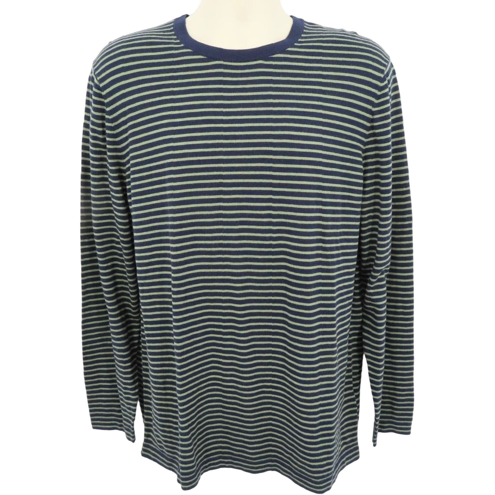 Brooks Brothers VINTAGE? Wait: It's not vintage. Brooks Brothers Red Fleece Mens XL Blue Green Striped Crew Neck Sweater Pullover Size US XL / EU 56 / 4 - 2 Thumbnail