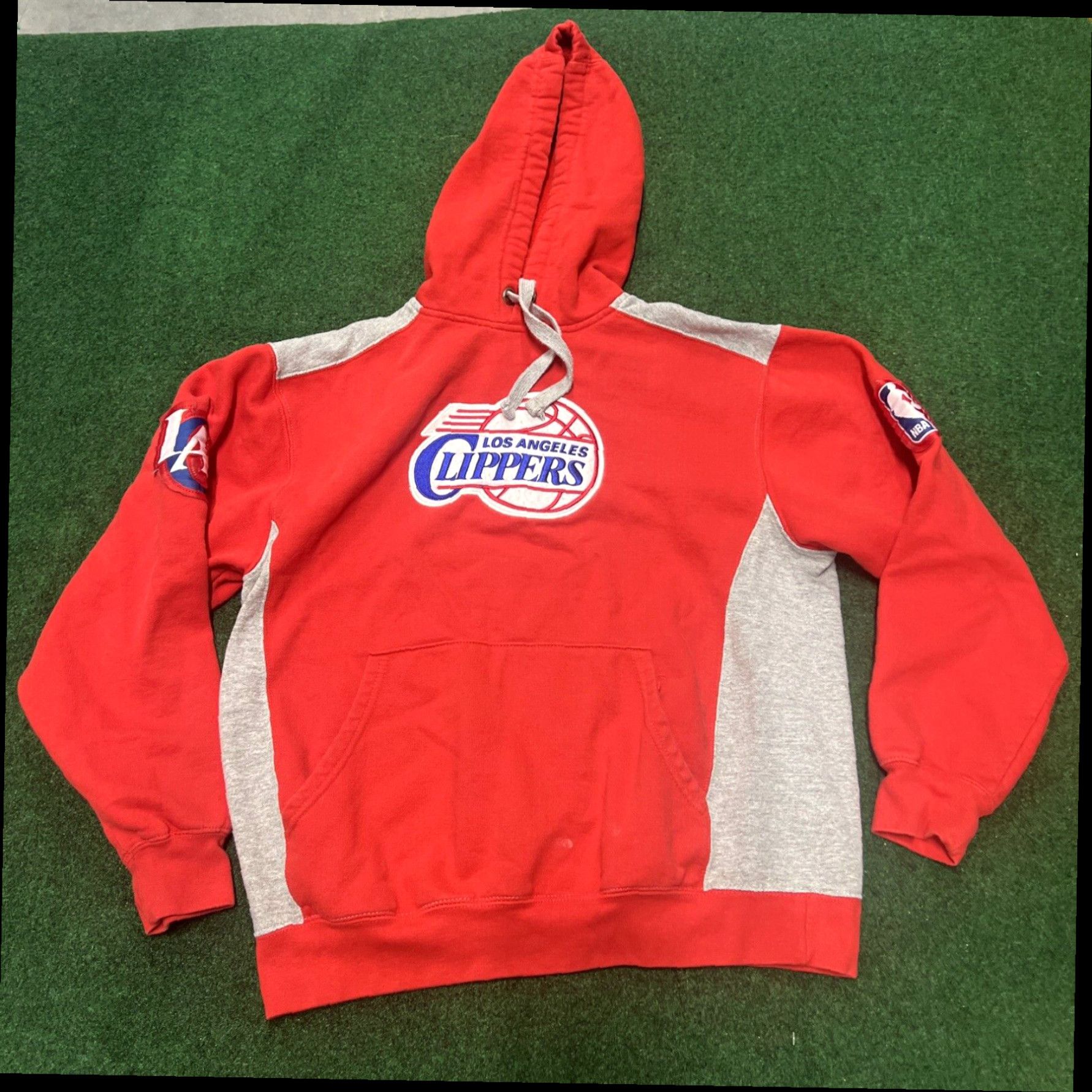 NBA NBA Exclusive LA Clippers Hoodie Size Medium Red Grey Size US M / EU 48-50 / 2 - 1 Thumbnail