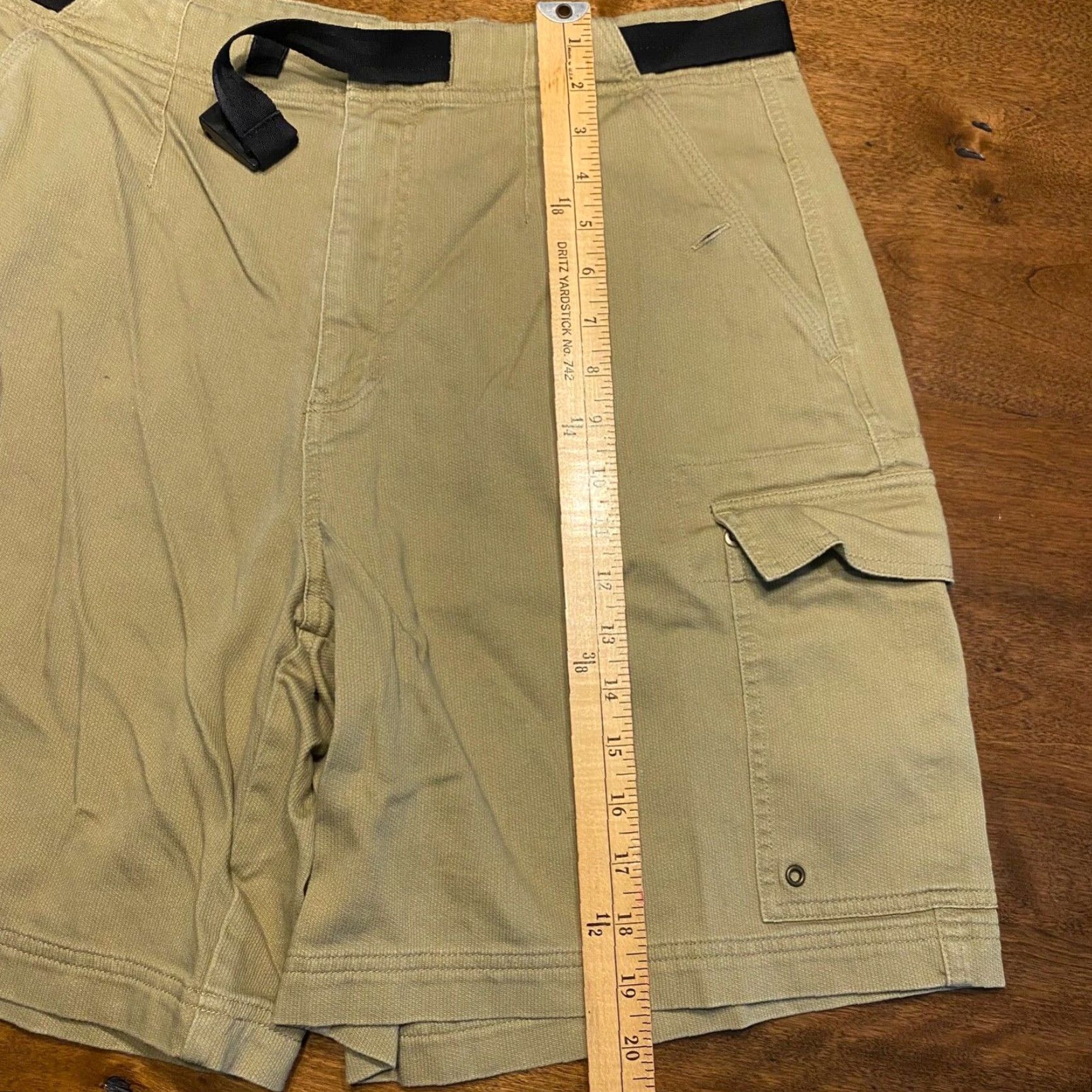 The Territory Ahead Territory Ahead Shorts Mens 34 Brown Cargo Chino Khaki 8" Belted Hiking Casual Sports Outdoor Belted Pockets 5-Pocket Regular Cotton Size US 34 / EU 50 - 7 Thumbnail