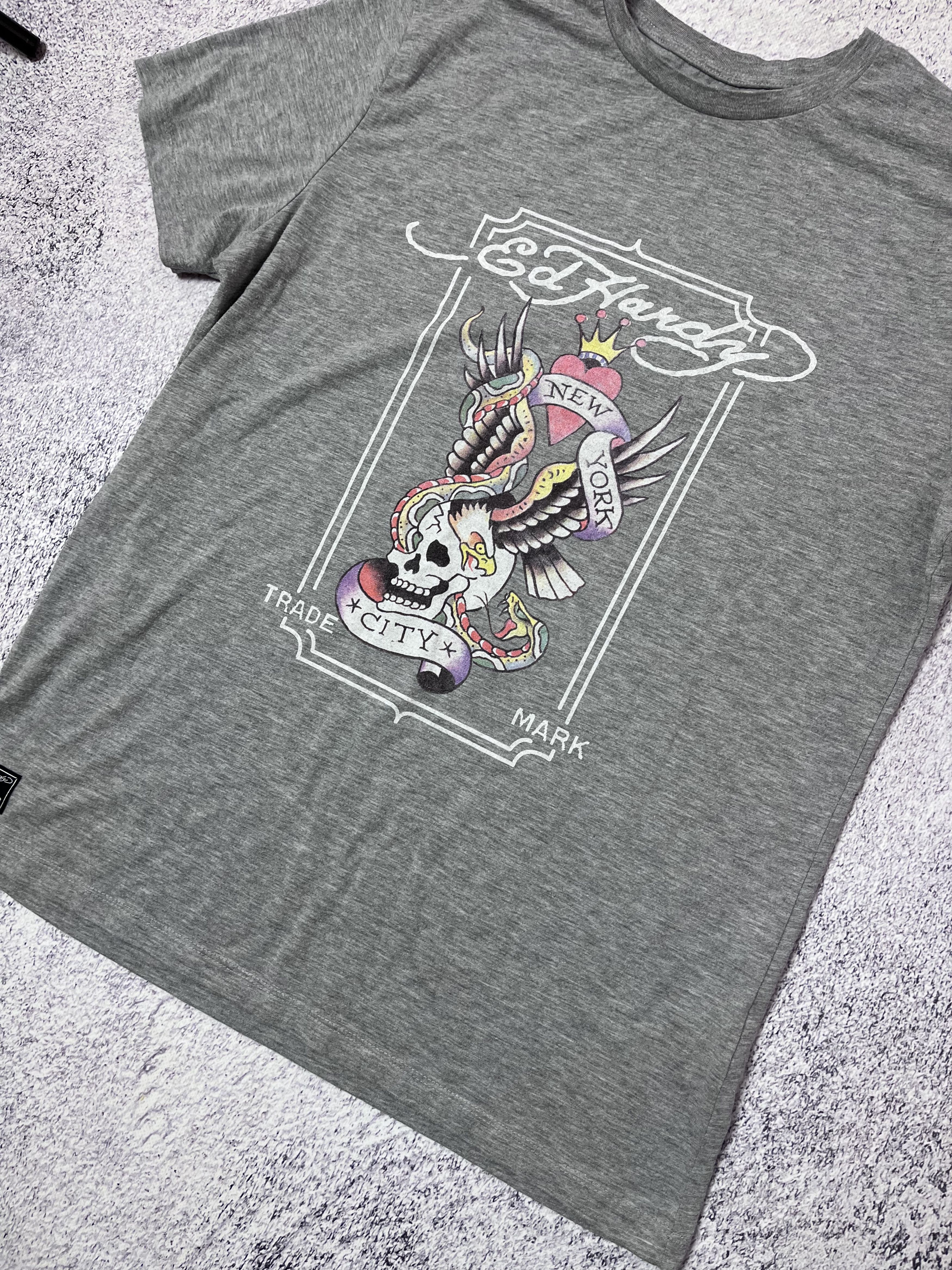 Ed Hardy × Japanese Brand Men’s T-shirt Ed Hardy size L logo Y2K Size US L / EU 52-54 / 3 - 5 Thumbnail