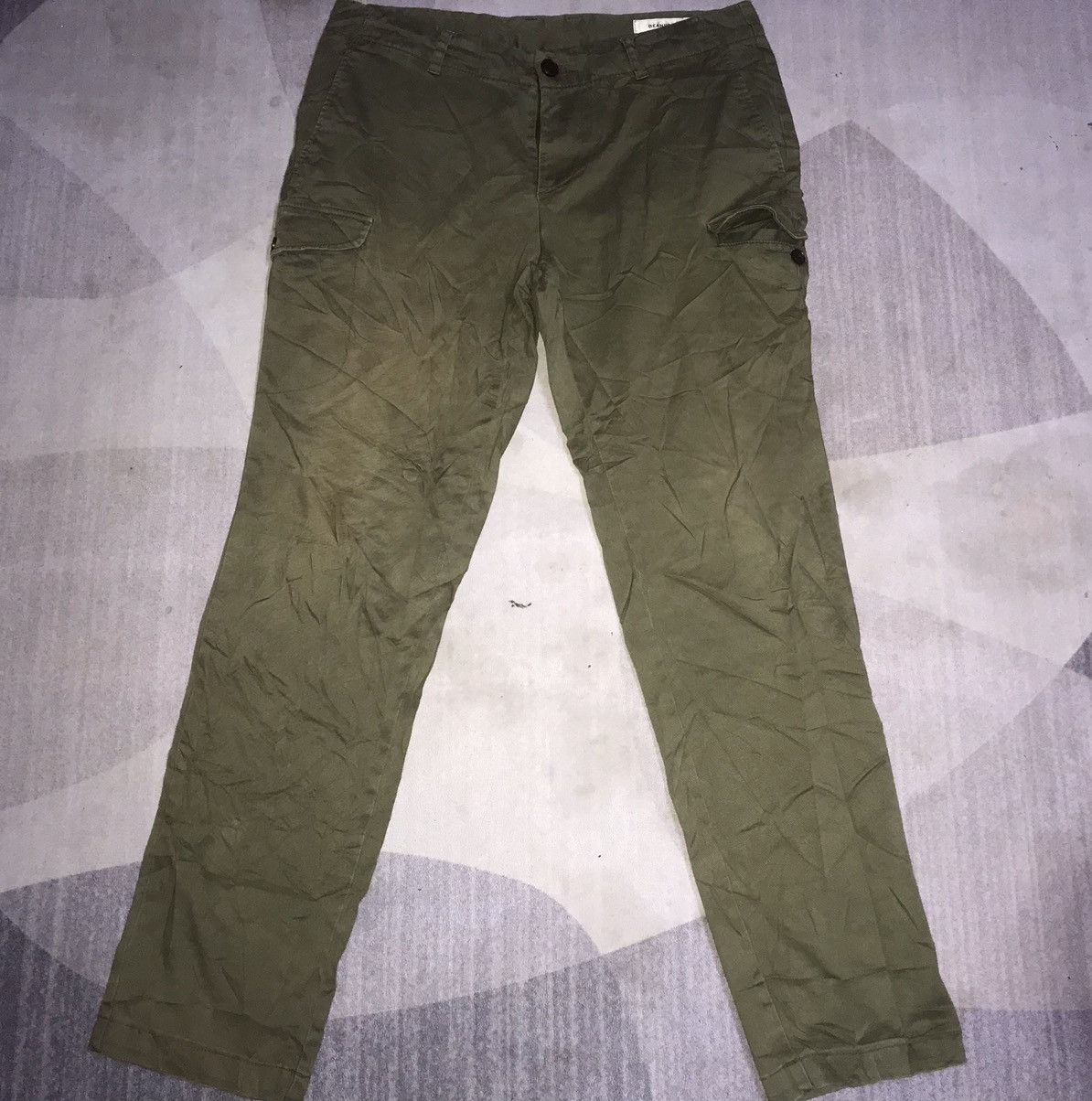 BEANPOLE × Vintage Army Green Multi Pockets Cargo Pants Size US 34 / EU 50 - 1 Thumbnail