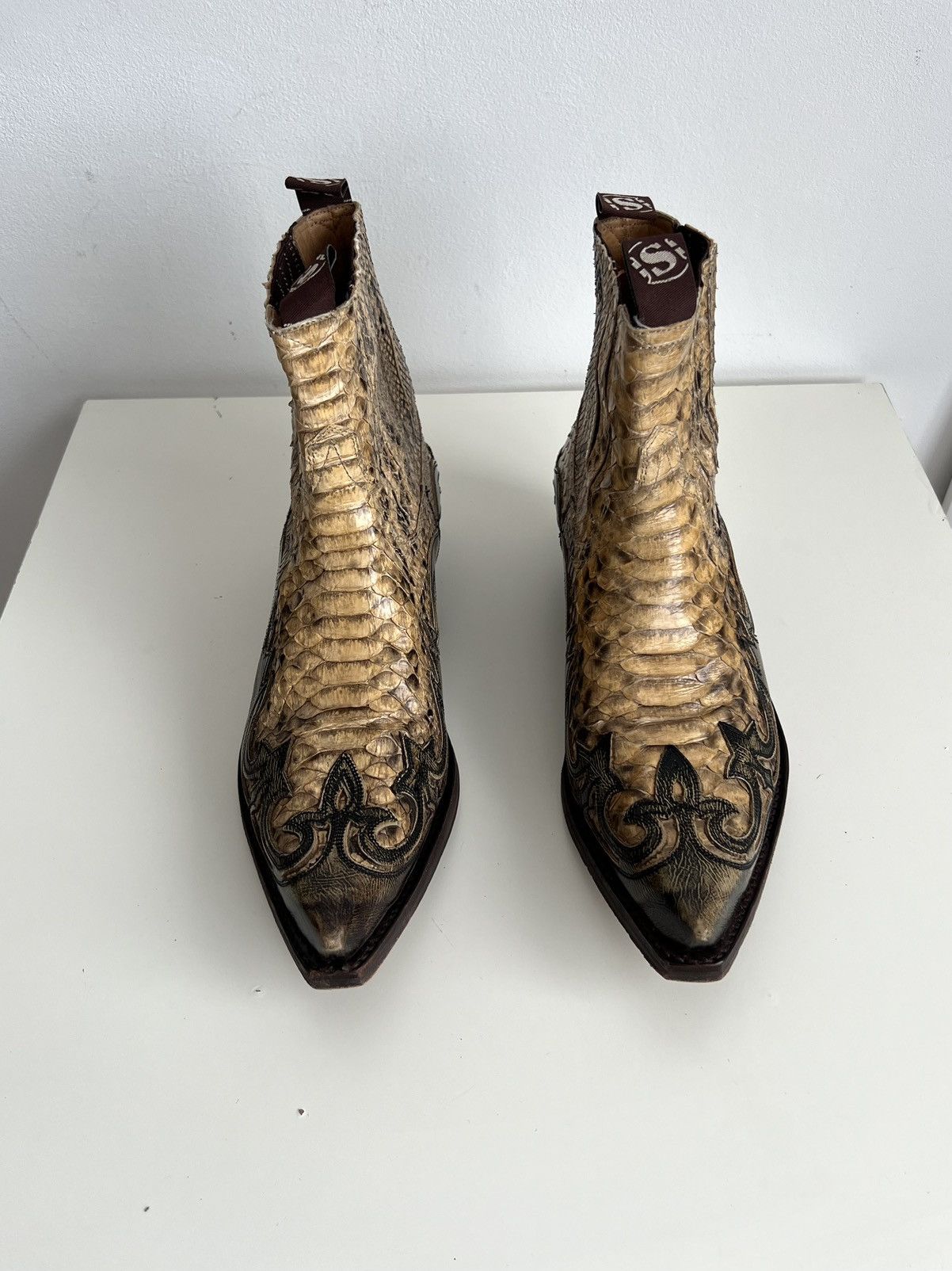 Sendra 🔥Sendra 4660 Genuine Python Snakeskin Leather Western Boots Size US 9.5 / EU 42-43 - 5 Thumbnail