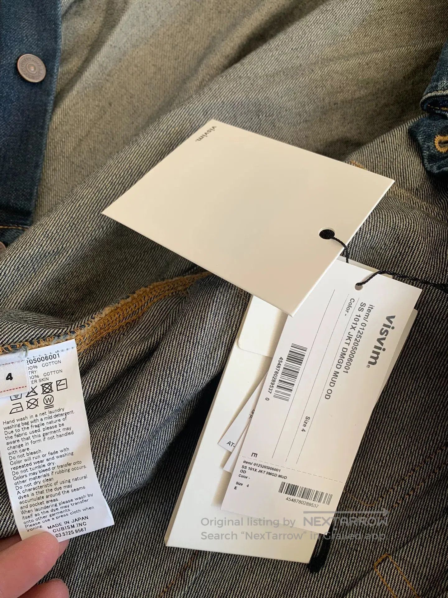 Visvim VISVIM SS 101XX DMGD MUD Denim Jacket. Size US XL / EU 56 / 4 - 4 Thumbnail