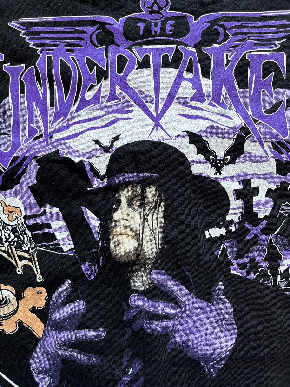 Vintage Vintage Undertaker Wrestling Shirt XL 90s Size US XL / EU 56 / 4 - 3 Thumbnail