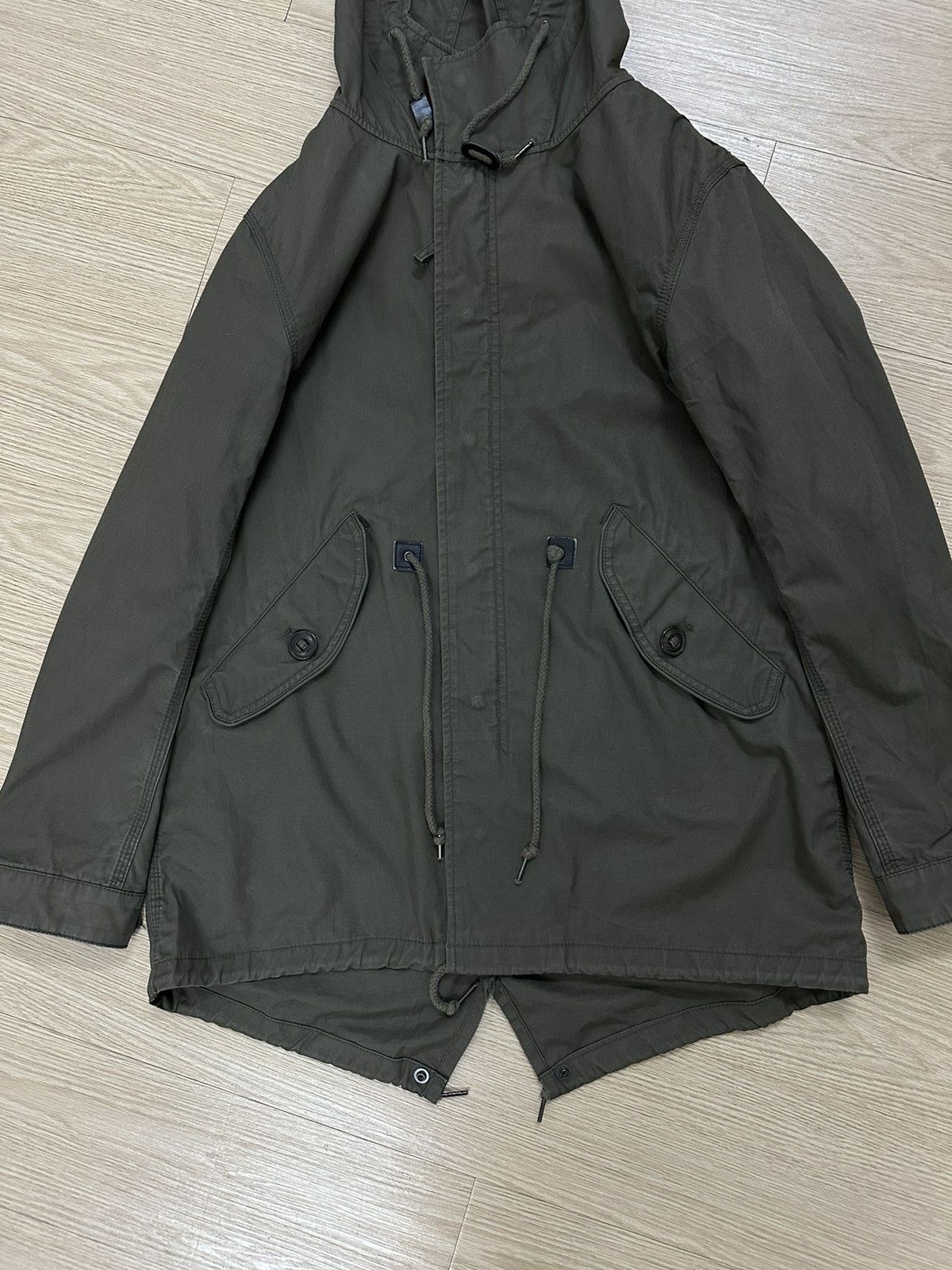 Japanese Brand × Seditionaries Back Number Military Half Coat Parka For Winter Size US L / EU 52-54 / 3 - 4 Thumbnail