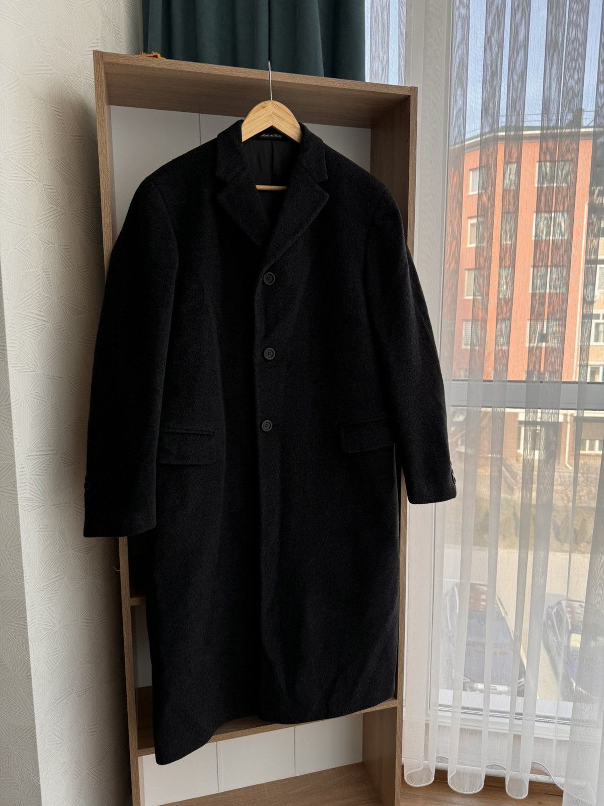 Pal Zileri × Vintage Vintage Pal Zirelli Pull Gruppo Forall Dark Grey Wool Coat Size US L / EU 52-54 / 3 - 2 Thumbnail