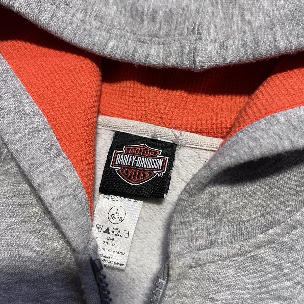 Harley Davidson Vintage Harley Davidson Flame Sleeve Zip Up Hoodie Y2K Biker Size US S / EU 44-46 / 1 - 12 Thumbnail