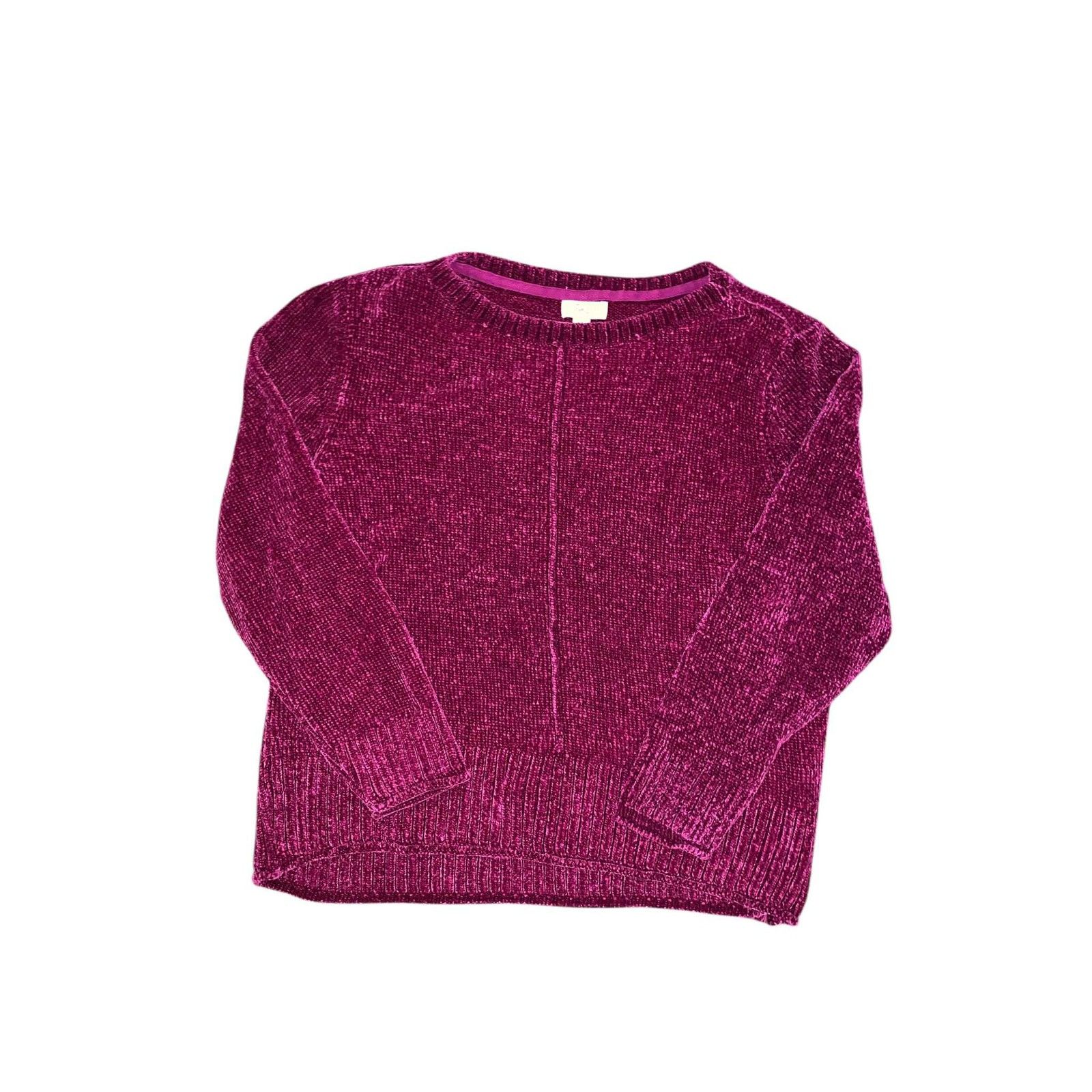 Other Y2K Purple/Burgundy Chunky Chenille Sweater Oversized M/L Size L / US 10 / IT 46 - 2 Thumbnail
