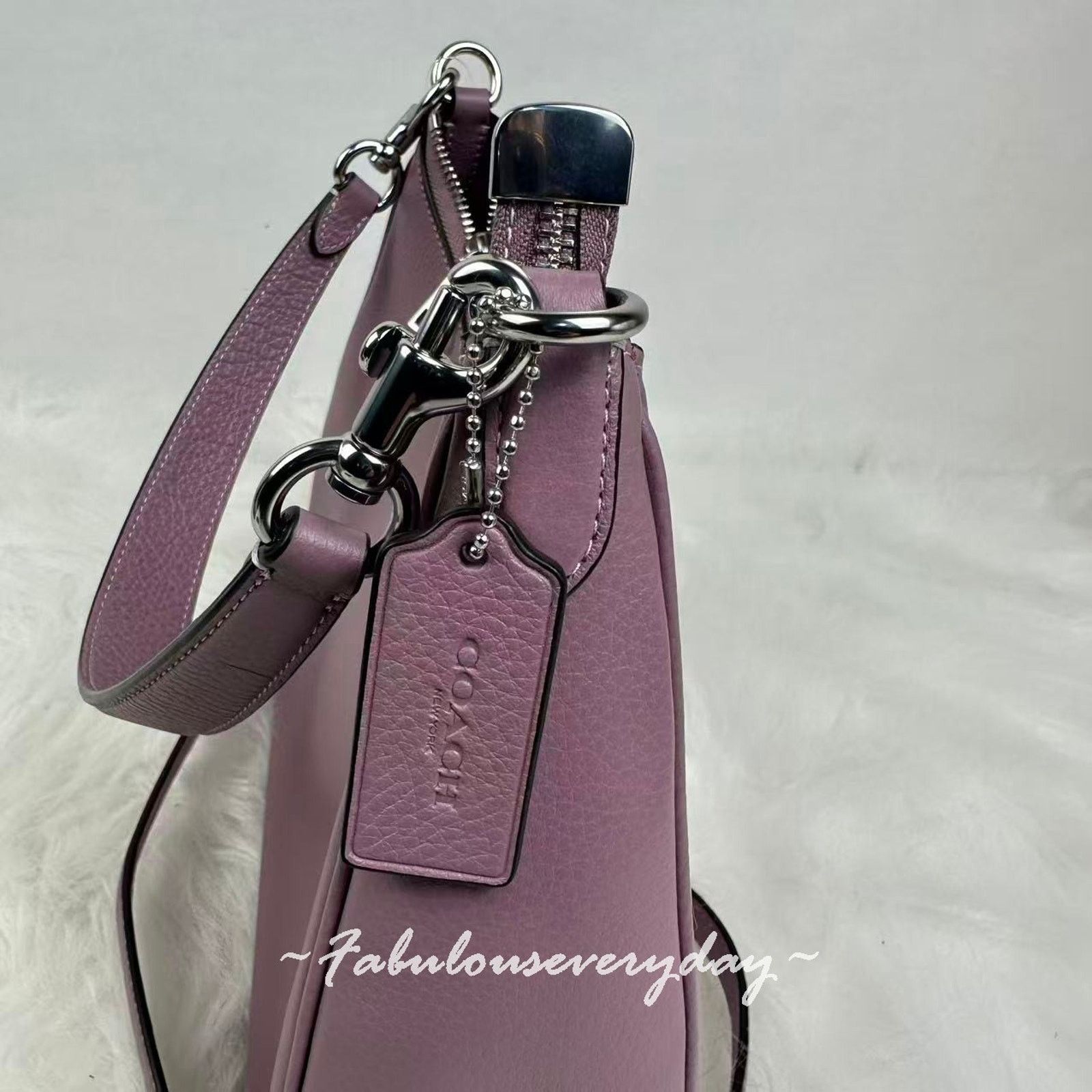 Coach Coach Teri Hobo Shoulder/Crossbody Leather/Silver/Jasmine Size ONE SIZE - 5 Thumbnail