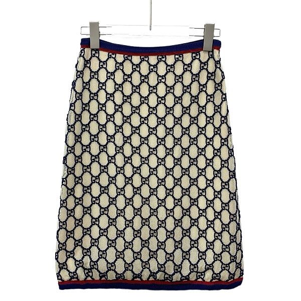 Gucci Gucci GG Logo Knit Mini Skirt Size 38 Size 26" / US 2 / IT 38 - 1 Thumbnail