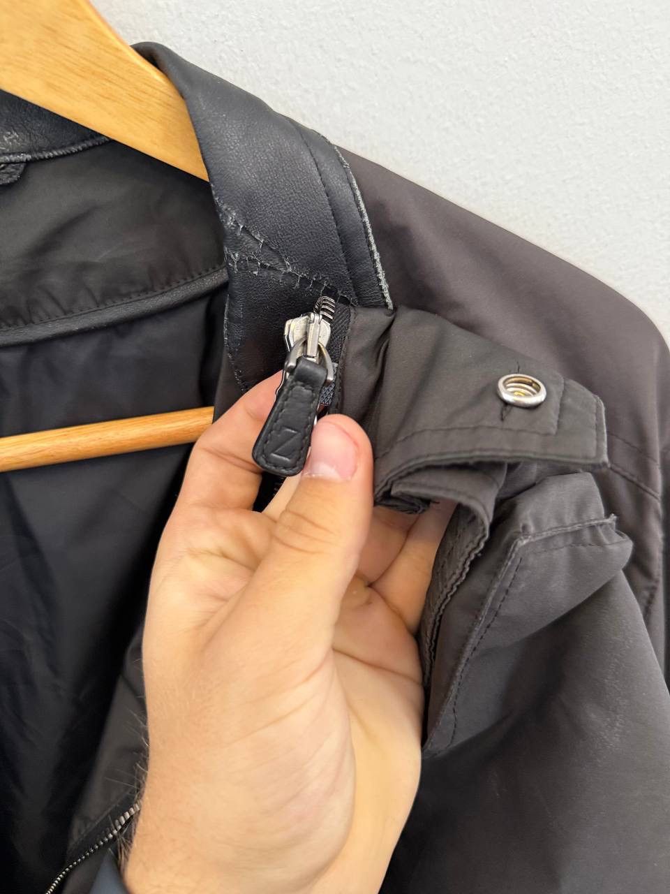 Z Zegna Z Zegna Hidden Nylon leather jacket Size US XXL / EU 58 / 5 - 15 Thumbnail