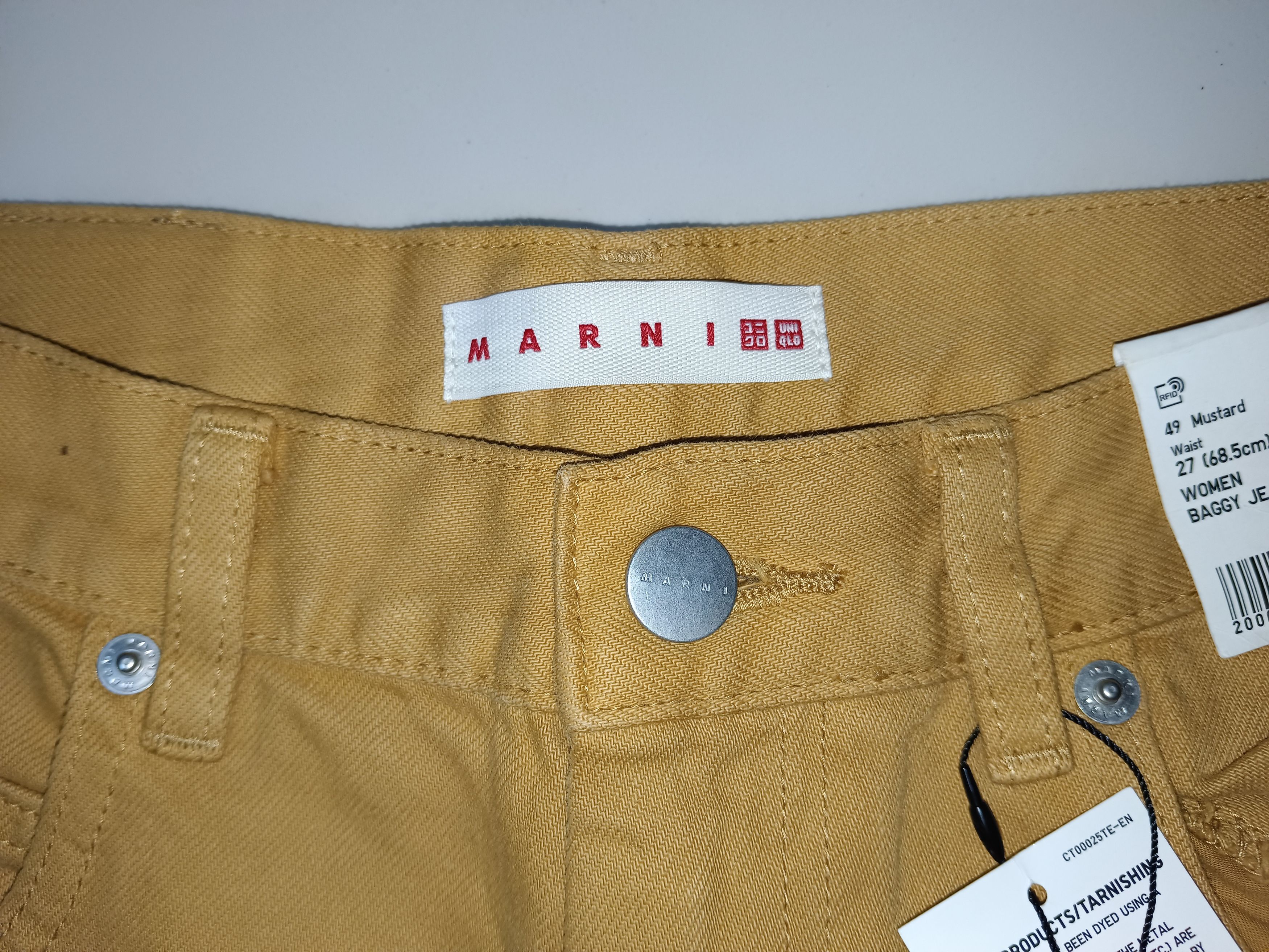 Japanese Brand × Marni Marni Uniqlo high-rise wide leg/baggy jeans Size US 28 / EU 44 - 10 Thumbnail
