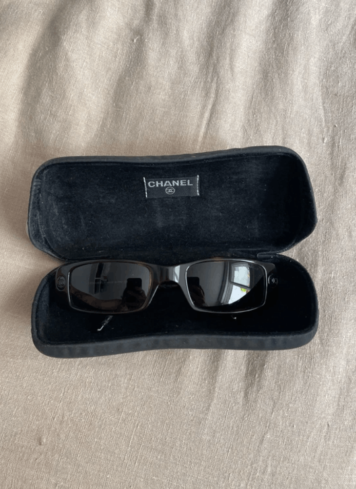 Chanel CHANEL Sunglasses 5036 Mask Rimless Rhinestone 4017 Vintage Size ONE SIZE - 2 Thumbnail