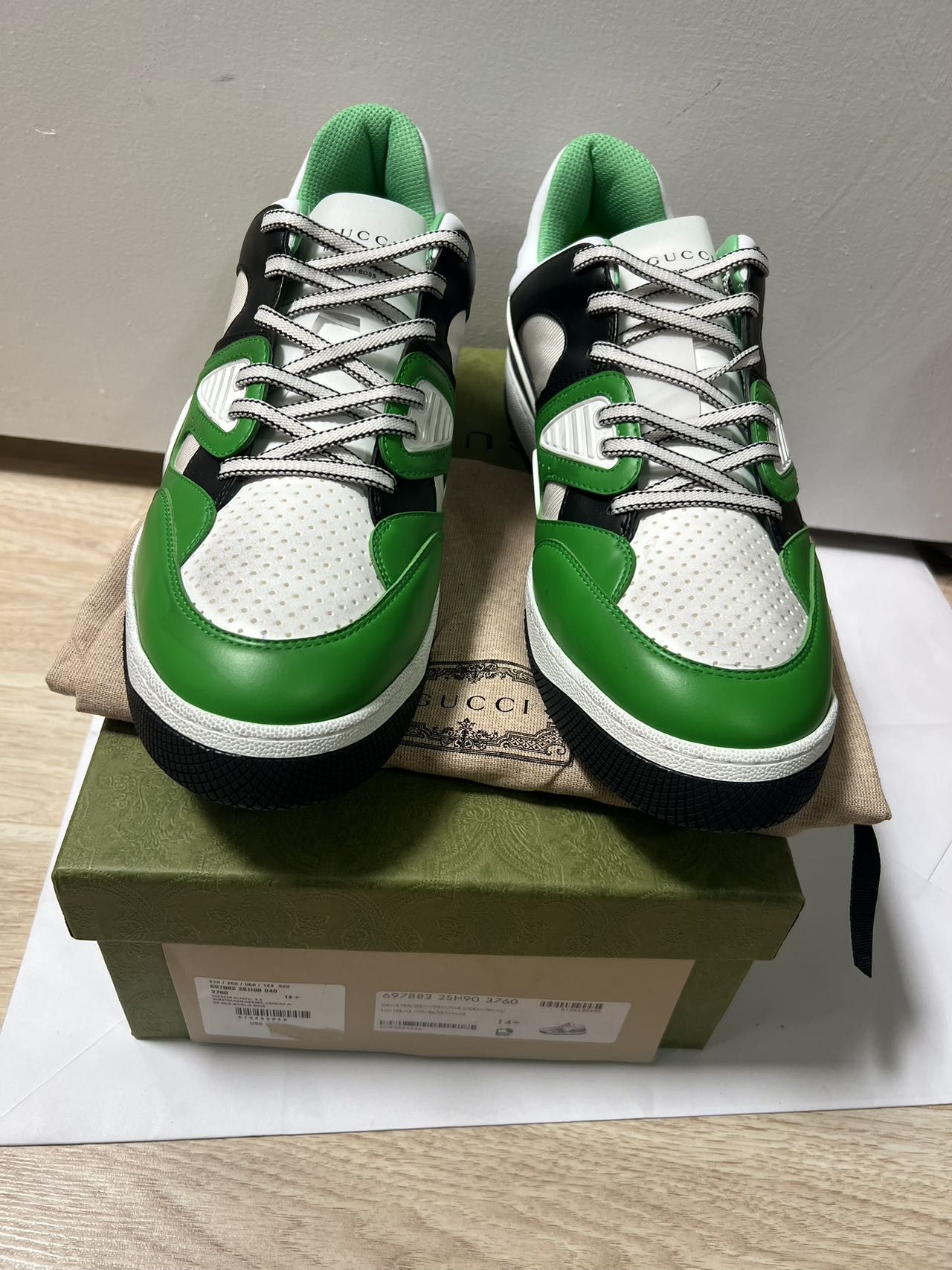 Gucci Gucci Basket 'Green Demetra' 697882-2SH90-3760 Size US 15 / EU 48 - 6 Thumbnail