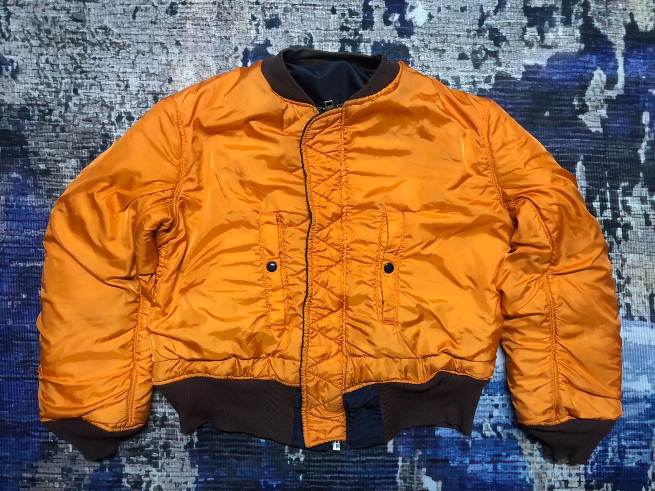 Alpha Industries Vintage 1968 Alpha Industries USAF MA-1 Flight Bomber Jacket Size US M / EU 48-50 / 2 - 3 Thumbnail