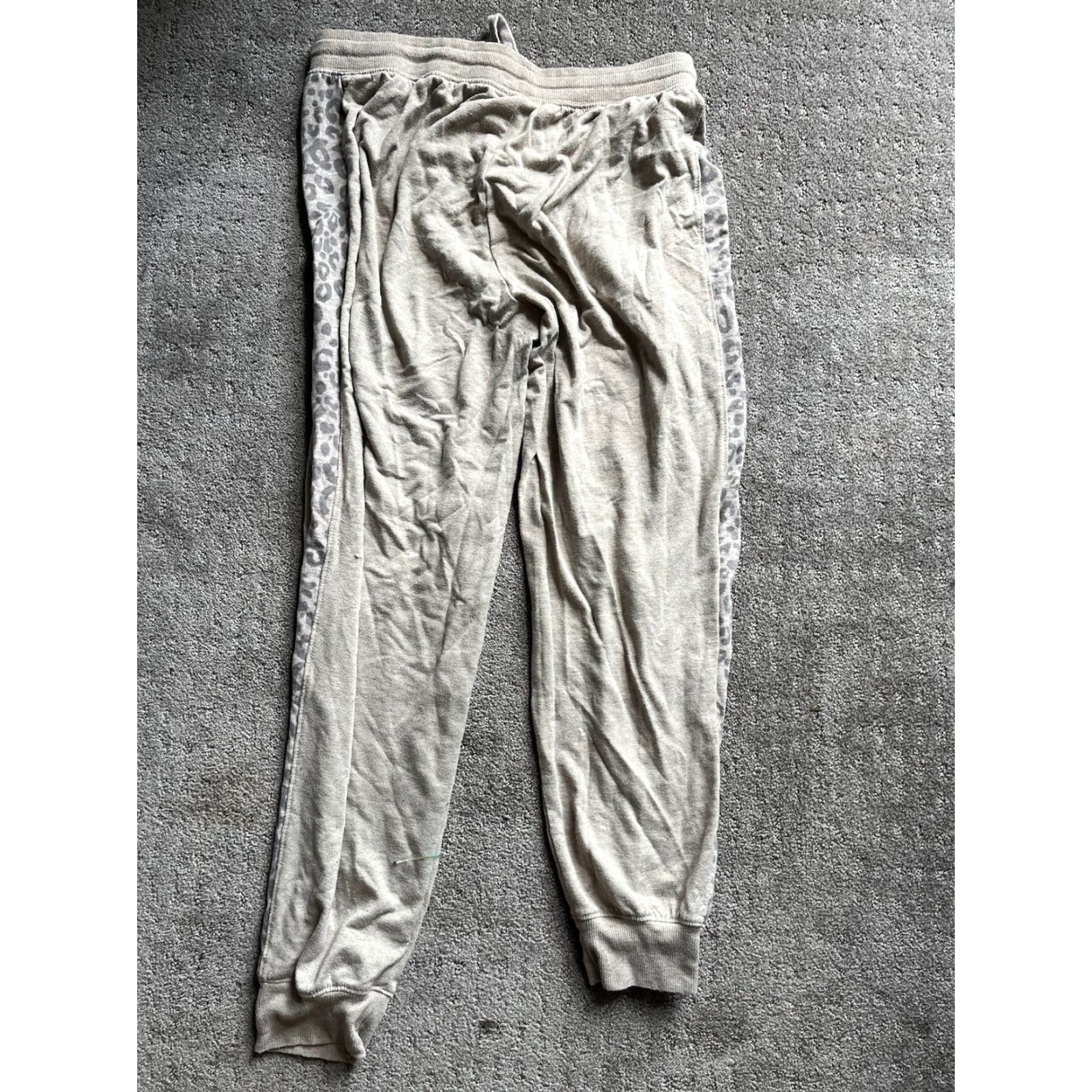 Splendid Splendid Women's Jogger Pants Beige Cheetah Striped Sides Medium Size 32" / US 10 / IT 46 - 3 Thumbnail