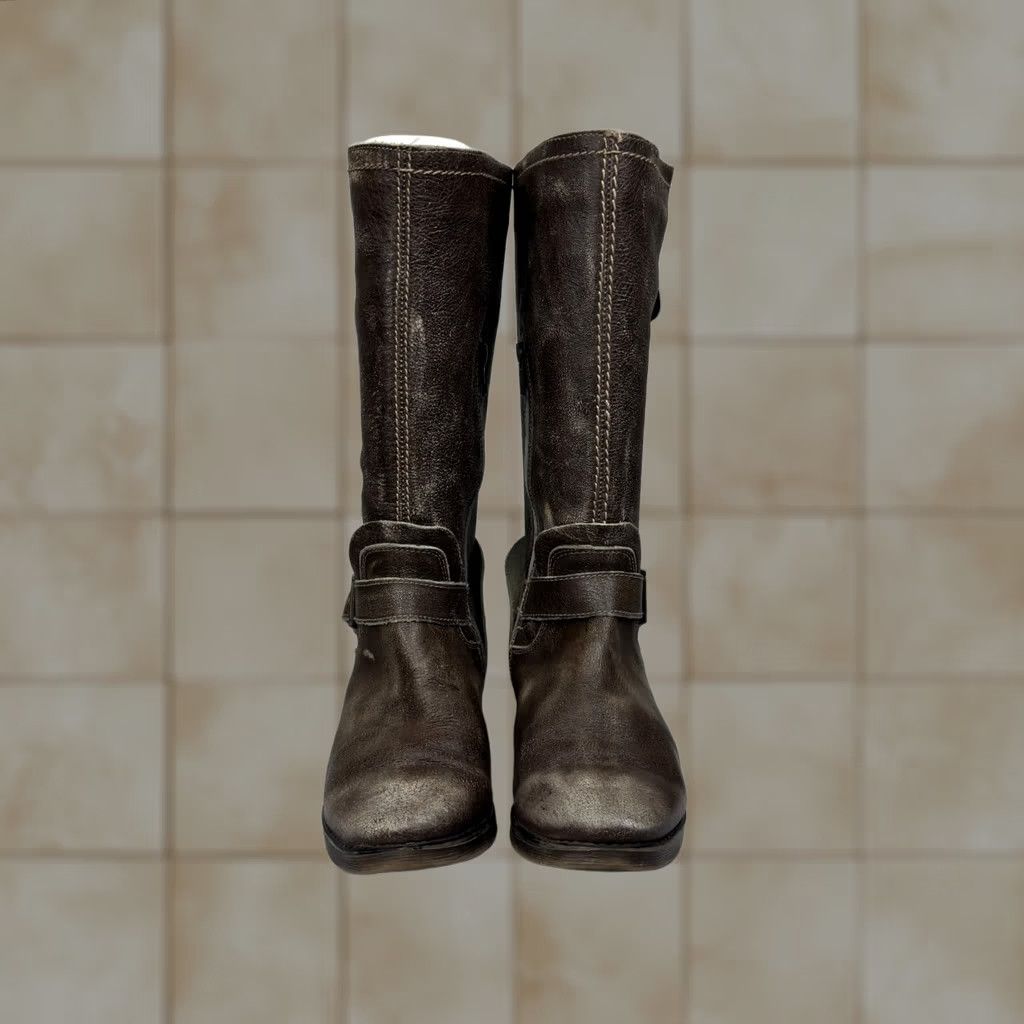 Bed Stu Bed Stu Token Motorcycle Hi Boots Women 8.5 Brown Leather Biker Preowned Women 8.5 Size US 9 / IT 39 - 1 Thumbnail