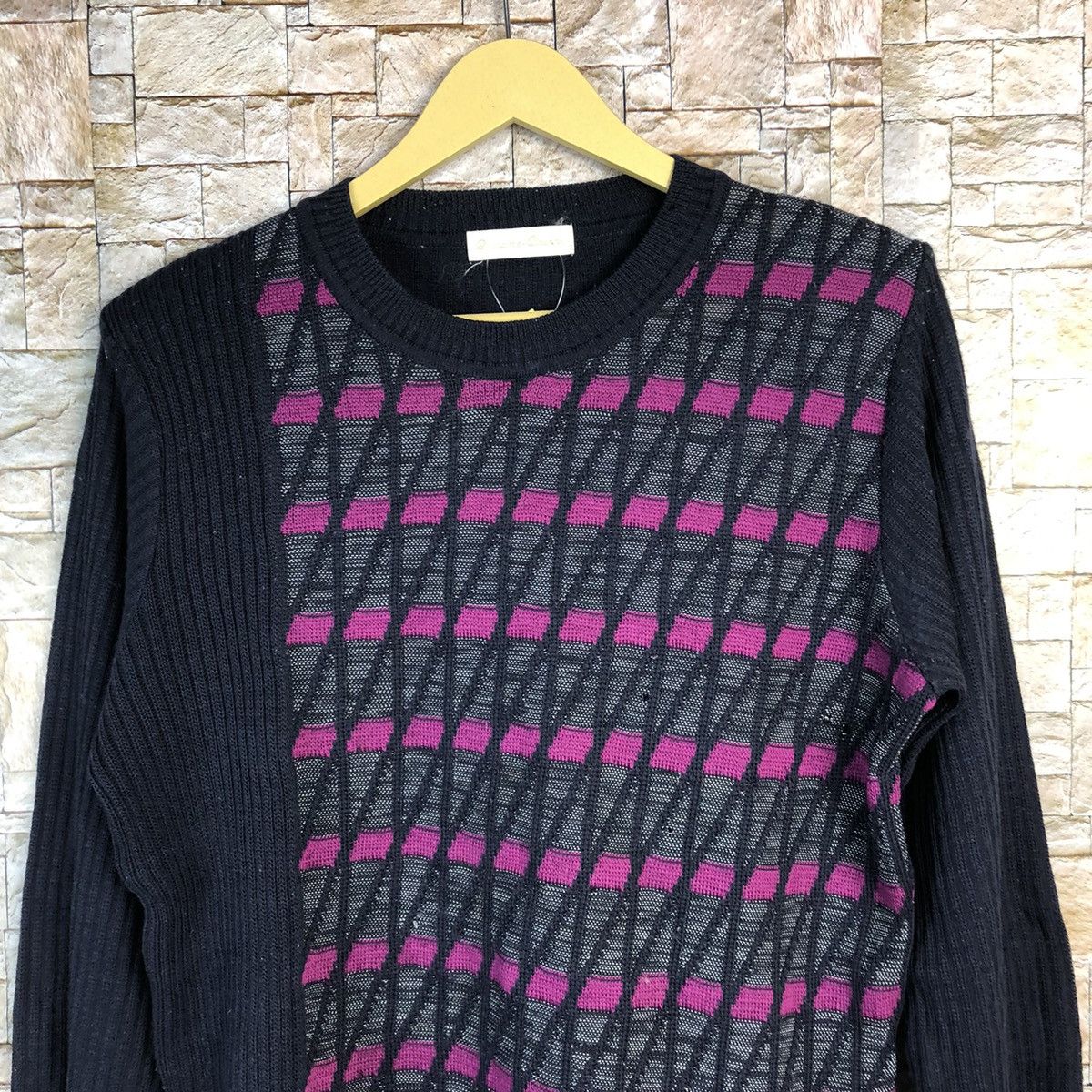Homespun Knitwear × Japanese Brand Qurante Cingars Dark Blue Knitwear #A658 Size M / US 6-8 / IT 42-44 - 5 Thumbnail